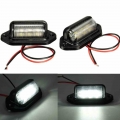 license Plate lights Truck trailer lamp truck Bulbs 6LED for Boat Motorcycle RV Trailer 12V Number Plate Light Car Accessories|T