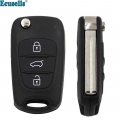 3 Buttons Replacement blank Flip Remote Key Shell case fob for Hyundai I30/IX35 I20 IX20|Car Key| - ebikpro.com