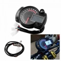 Motorcycle Universal Instrument In 7 Colors Waterproof Digital Liquid Crystal Display Speedometer Odometer For Cachometer 15000r