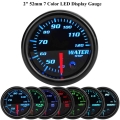 2'' 52mm 7 Color LED Gauge Car Mechanical Boost PSI/BAR Oil Press Oil Temp Water Temp RPM Tach Vacuum Volt Universal Met