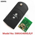 Qcontrol Car Remote Auto Key New For Mazda 5wk43409d 5wk43409e 5wk43409f For M2 Demio M3 Axela M5 Premacy M6 Atenza M8 Mpv - Car