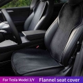 car seat cover cushion pad For Tesla Model 3 2019 2021 2022/model y seat cushion Flannel Car seat protect accessories|Automobile