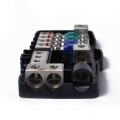 Baoblaze 4 Ways Car Audio Ans Fused Power Distribution Block 2x 0/2ga In 4x 4/8ga Out - Fuses - ebikpro.com