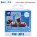 Philips Original H8 12V 35W Diamond Vision 5000K Xenon Super White Fog Light Halogen Bulbs Car Lamps PGJ19 1 12360DV S2, Pair|Ca