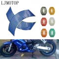 Motorcycle Wheel Sticker Motocross Reflective Decals Rim Tape Strip For Yamaha Xjr400 Mt07 09 10 Fz07 09 Fz6 Fazer Xsr 700 900 -