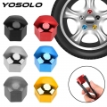 YOSOLO 20 PCS Exterior Decoration Universal Dust Proof Bolt Rim Auto Hub Screw Cover Car Wheel Nut Caps Protection Caps 21mm|Nut