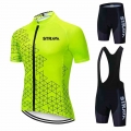 2021 STRAVA Summer Cycling Jersey Set Maillot Ropa Ciclismo Cycling Bicycle Clothing MTB Bike Clothes Uniform Man Cycling Suit|C