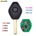 3 Buttons 315lp Mhz 315mhz 433mhz 868mhz Remote Key Pcf7953 Id46 Chip For Bmw Cas2 5 Series E46 E60 E83 E53 E36 E38 E39 Hu92 - C