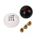 Universal 5 Speed Round Gear Shift Knob white red blue black ball Fast|Manual Transmissions & Parts| - ebikpro.com