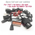 Super Car Cables Tcs Pro Plus Obd2 Cars Diagnostic Interface Tool Diagnose Adapter Full Set 8pcs Car Cables Factory Price - Diag
