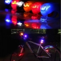 2pcs New Silicone Bike Bicycle Light Waterproof Cycling Head Front Rear Wheel Light Bike Accessories Bike Front Handlebar Lights