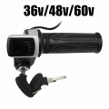 Electric Scooter Twisted Accelerator 36V 48V 60V LCD Handlebar Acceleration Power Indicator Handle Bicycle Accessories|Electric