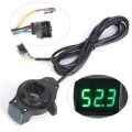 E-bike Thumb Throttle Lcd Digital Battery Voltage Display Switch Electric Vehicle Display Switch Handle Finger Thumb Throttle -