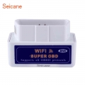 Seicane Mini Car Diagnostic Tool OBD II with WIFI Interface ELM327 V1.5 9 protocal OBD2 Universal Adapter Scanner|u