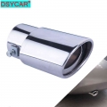 Dsycar 1pcs Universal Stainless Steel Car Exhaust Tail Muffler Tip Pipe For Car-styling Decoration Diy Accessories New - Muffler