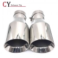 1 Piece Stainless Steel Universal Exhaust Tip/muffler Pipe For Bm-w Honda Audi Vw Car Accessories - Mufflers - ebikpro.com