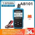 Topdon Ab101 Car Battery Tester 12v 2000cca Batteries Test Automotive Analyzer Auto Batteri Testing Cranking Charging - Car Batt