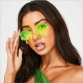 Fashion vintage sunglasses funny women tear shape male sun glasses party beach 2020 summer metal candy color red yellow|Motorcyc