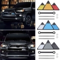 1PC Tri Color Grille Badge Acrylic Emblem Auto Styling Decorate Accessories for Toyota Tacoma 4Runner Tundra Hot Sale