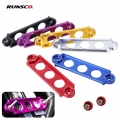 Racing Battery Tie Down Hold Bracket Lock Anodized Stainless Tray Hooks for Honda Civic/CRX 88 00|Motor Mounts| - ebikpro