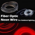 3mm Fiber Optic Neon Wire Extended Strip Invisible Light Guide Accessories For Car Interior Ambient Lighting Equipment - Decorat