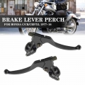 1PC/2PC Black Left/Right Front Motorcycle Motorbike Brake Lever Perch Clutch For HONDA C/CR/CRF/XL 1977 2011 2012 2013 2014 2015