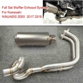 Z650 NINJA650 2017 2018 Motorbike Exhaust Full System Pipe Muffler Header Pipe Stainless Steel 51mm for Kawasaki Z650 NINJA 650|