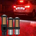 1pc Red Strobe Flashing Car Led W21/5w 7443 T20 1157 Ba15d 1156 P21w Srck Led Replacement Bulbs For Car Brake/tail Lights 12v -