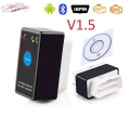 V1.5 button On/OFF ELM327 Android phone bluetooth OBD2 car code Reader V1.5 mini elm327 OBD2 bluetooth vehicle scanner in phone|