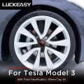 For Tesla Model 3 Hub Cover Modification Kit Model3 2022 Car 20 Inch Wheel P Version Abs Paint Modification Wheel Cap Kit - Nuts