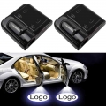 2PCS New Universal Led Car Door Welcome Laser Projector Logo Ghost Shadow Night Lights Wireless Car Accessories Kits for Renault