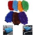 New 2 in 1 Microfiber Mesh backing no scratch for Car Wash and Cleaning Car Wash Mitt Ultrafine Fiber Chenille Wash Glove Soft|