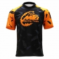 MTB motorcycle mountain bike team Shirt Moisture absorption and perspiration RPET Cycling Jersey short sleeve T shirt|C