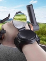 Mini Wearable Bike Safety Rearview Mirror Watch 360 Degree Adjustable Wrist Band Rear View Mirror Road MTB Cycling Accessories|B