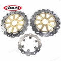 Arashi 1 Set Front Rear Brake Discs Rotors For YAMAHA XJR 1200 1995 1996 1997 CNC Motorcycle Floating Discs XJR1200 Accessories|