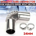 24mm Elbow Pipe Air Parking Heater Exhaust Tube Connector With Clip For Webasto Boats Heater Car Heating Parts| | - Officemati