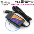 2021 Newest ELM327 USB V1.5 OBD2 Car Diagnostic Scanner elm 327 OBD 2 OBDII Interface PC Based Auto Diagnostic Tool OBD II Scan|