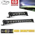 8" 14" 20" 26" 32" 38" Inch Led Work Light Bar 6d 12v Slim Car Spot Flood Convex Combo Suv Niva La