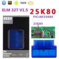 Top Mini Elm327 V1.5 Bluetooth Scanner Elm 327 V1.5 With Pic18f25k80 Obd2 Scanner Support J1850 Protocols - Diagnostic Tools - O