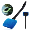 Car Window Cleaner Brush Kit Windshield Wiper Microfiber Wiper Cleaner Cleaning Brush Auto Cleaning Wash Tool With Long Handle|S