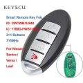 Keyecu CWTWB1U840 Smart Car Remote Key Fob 4 Buttons 315MHz for Nissan Sentra 2013 2019 Versa 2013 2018 Leaf 2013 2016 TWB1U840|