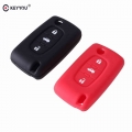 KEYYOU 3 buttons Silicone Car Key Case Cover For PEUGEOT 206 207 307 308 407 408 Remote Key Protector Cover Case|Car Key| - Of