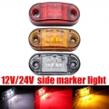 12v / 24v Led Side Marker Lights For Trailer Trucks Caravan Side Clearance Marker Light Lamp Led Lorry Amber Red White 9-30v - S