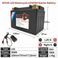 KP14S 12V 8Ah LiFePO4 Engine Start Battery Lithium Motorcycle Battery CCA 480A For ATVs Snowmobile Watercraft YTZ14S GTZ14S|Moto