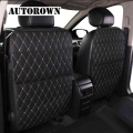 AUTOROWN Car Seat Back Protector For Toyota Lada Kia Lexus PU Leather Car Seat Storage Bag Automobile Accessories Anti Kick Mat|