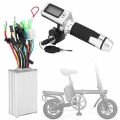 36V/48V 350W Electric Bike Controller with 1 Pair Waterproof Throttle Grip E bike Scooter Brushless Controller Kit e bike parts|