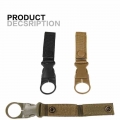 4 Color Military Nylon Webbing Outdoor Backpack Hanger Hook Camp Hike Water Bottle Clip Hang Buckle Holder Tool Climb Carabiner|