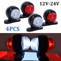 4 X LED Red White Side Marker Lights Outline Lamp Car Truck Trailer Van 12 24V|Truck Light System| - Ebikpro.com