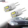 iJDM White 6000K High power No error hp24w G4 12v led drl light for peugeot 3008 5008 citroen C5 accessories led drl Day Lights|