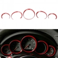 5pcs ABS Dashboard Console Decorative Ring Trim For Porsche Cayenne 2011 2016 For Porsche Panamera 2010 2015|Interi